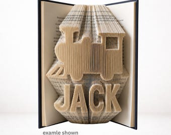 JACK Train Book Folding Pattern | Combi Cut & Fold | Digital Download PDF