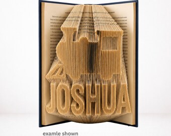 Joshua Train Book Folding Pattern | Combi Cut & Fold | Digital Download PDF