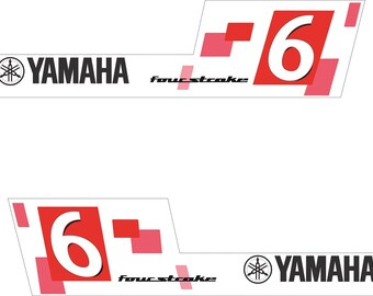 YAMAHA 6 Outboard decal set, replica