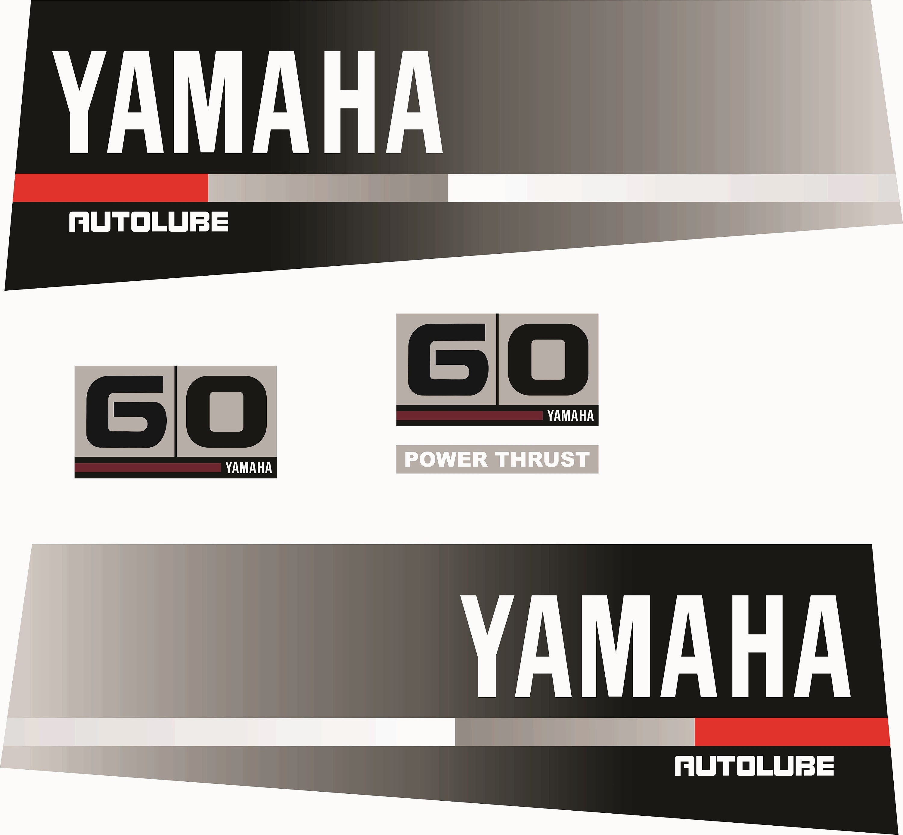YAMAHA 60 Outboard Decal Set Replica Etsy Finland