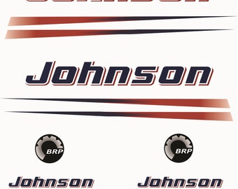 JOHNSON 70 - Outboard decal set, replica