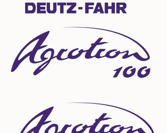 DEUTZ-FAHR Agrotron 100 - Traktor Aufkleber Set, Replica