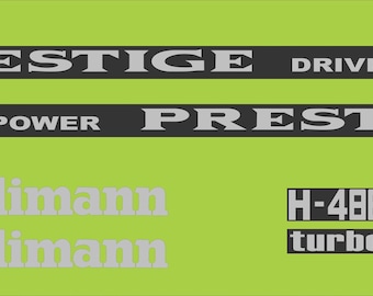 HURLIMANN PRESTIGE H-488 -  Tractor decal set , replica