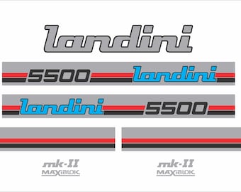 LANDINI 5500 - Stickerset tractor, replica