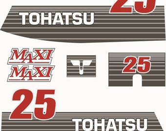 TOHATSU 25 Outboard decal set, replica