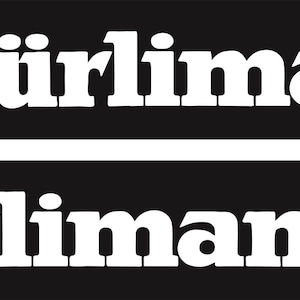 Pode incluir: Imagem em preto e branco do texto "H-6135" e da palavra "Hürlimann" repetida duas vezes.