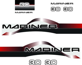 MARINER 30  Outbord decal set, replica