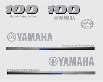 YAMAHA 100 2013   Outboard decal set, replica