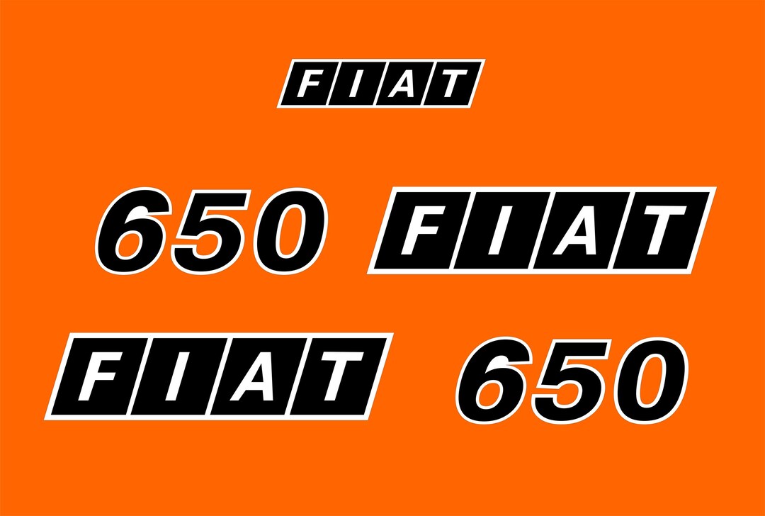 650 Lettering FIAT 650 Tractor Decal Set, Replica - Etsy