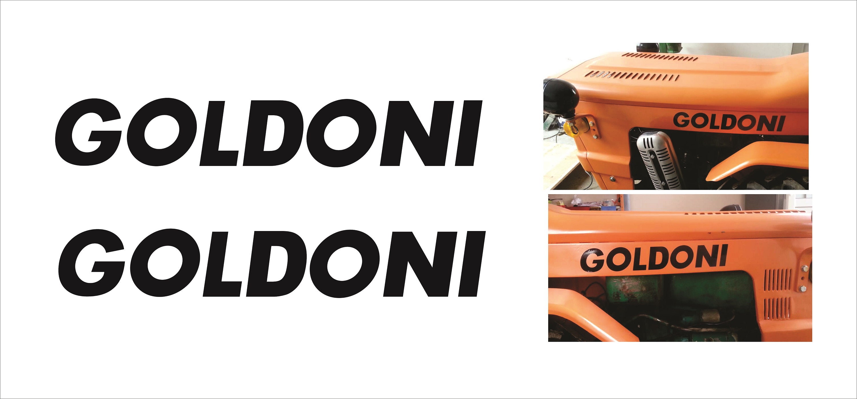 Goldoni 240 Aftermarket Replacement Tractor Decal (Sticker) Set