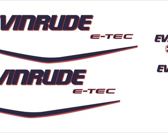 EVINRUDE 30, 2011- 2013 - Outboard decal set, replica