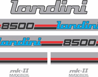 LANDINI 8500 Tractorstickers, replica
