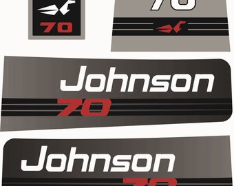 JOHNSON 70, 1992-1996 - Outboard decal set, replica