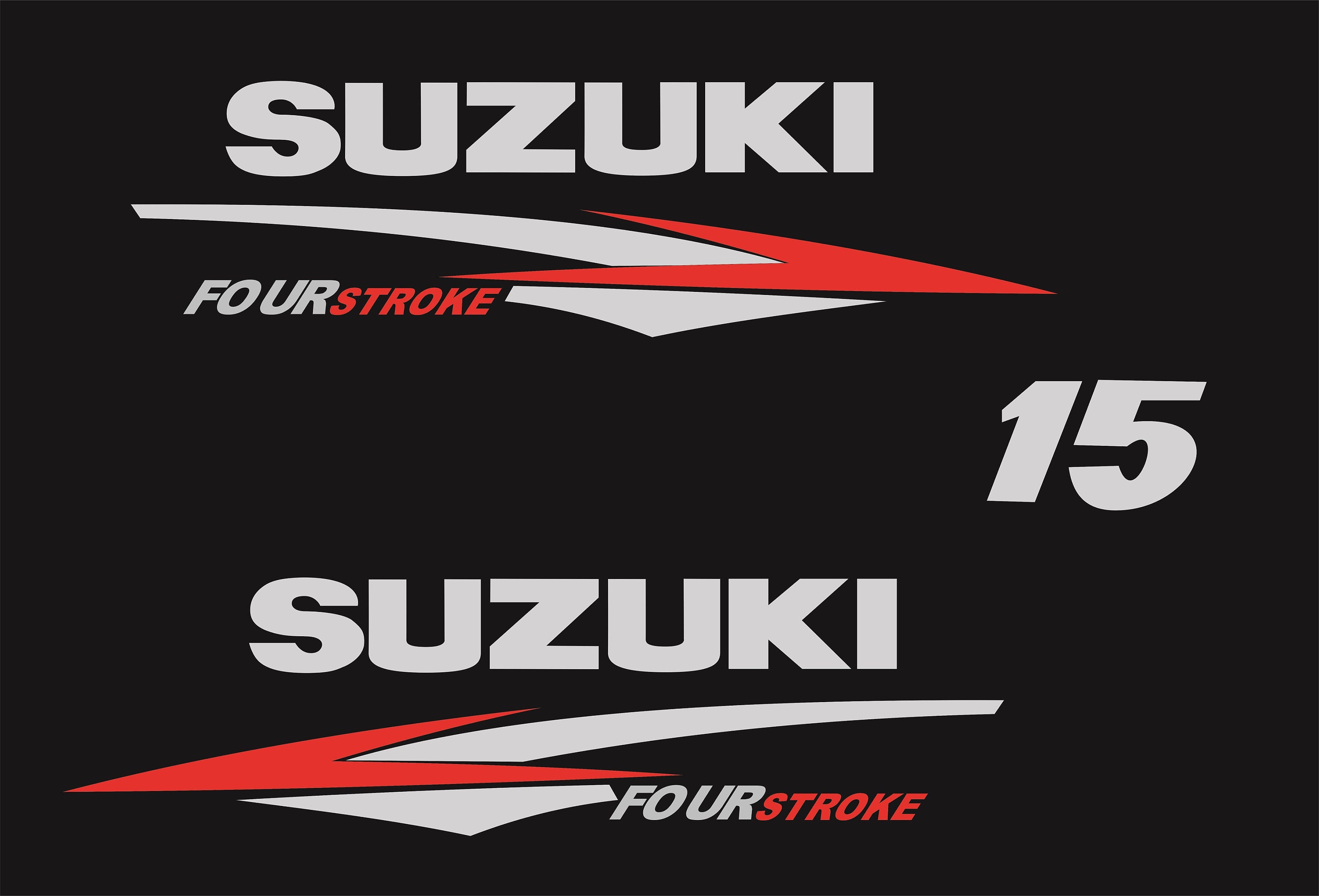 SUZUKI 15 Outboard Decal Set, Replica Etsy