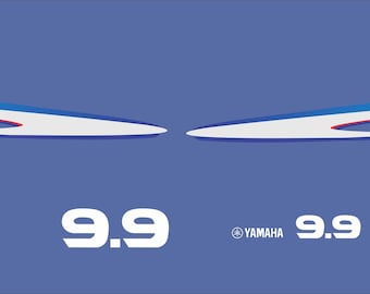 YAMAHA 9.9 - Outboard decal set, replica