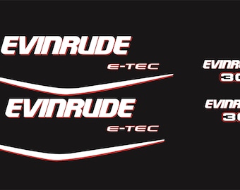 EVINRUDE 30, 2009 - 2013 - Outboard decal set, replica