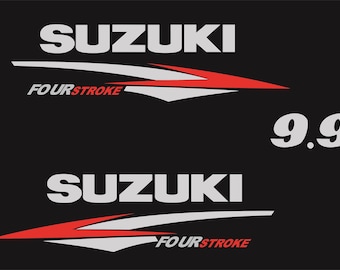 SUZUKI 9.9 Outboard decal set, replica