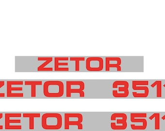 ZETOR 3511 S Tractor decal set, replica