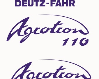 DEUTZ-FAHR Agrotron 110 - Traktordekalset, replika