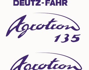 DEUTZ-FAHR Agrotron 135 - Tractor decal set, replica