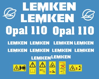 LEMKEN Opal 110 Plough decal set, replica