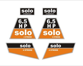 SOLO 6.5- Mower decal set, replica