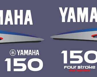 YAMAHA 150, 2002 - 2006 Outbord decal set, replica