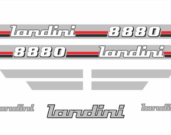 LANDINI 8880  - Tractor decal set, replica