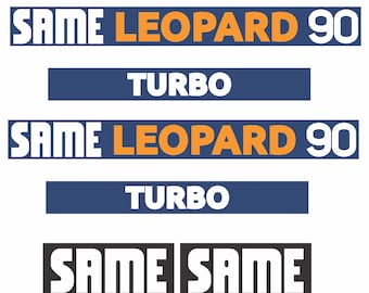 SAME LEOPARD 90  -  Tractor decal set, replica