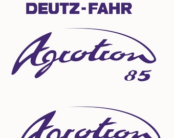 DEUTZ-FAHR Agrotron 85 - Tractor decal set, replica