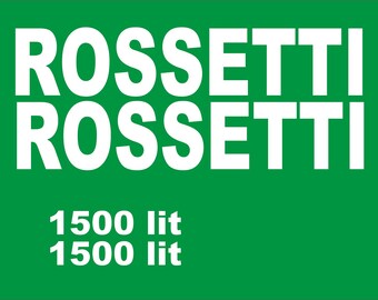 ROSSETTI 1500 l - Sprayer decal set, replica