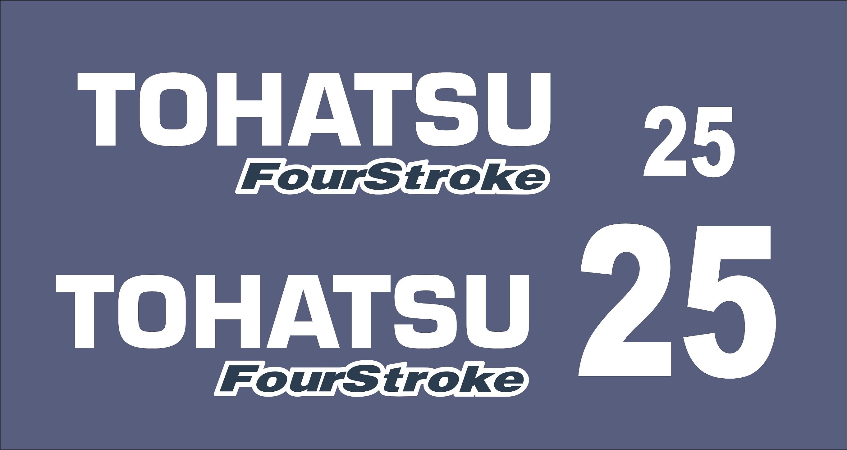 TOHATSU 25 Outboard decal set replica Etsy