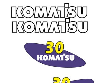 KOMATSU 30 Decal set per carrello elevatore, replica