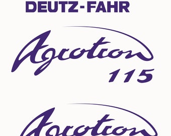 DEUTZ-FAHR Agrotron 115 - Tractor decal set, replica