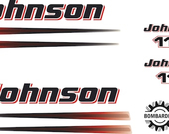 JOHNSON 115, 2002- 2006   Outboard decal set, replica