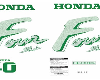 HONDA 40 Outboard decal set, replica