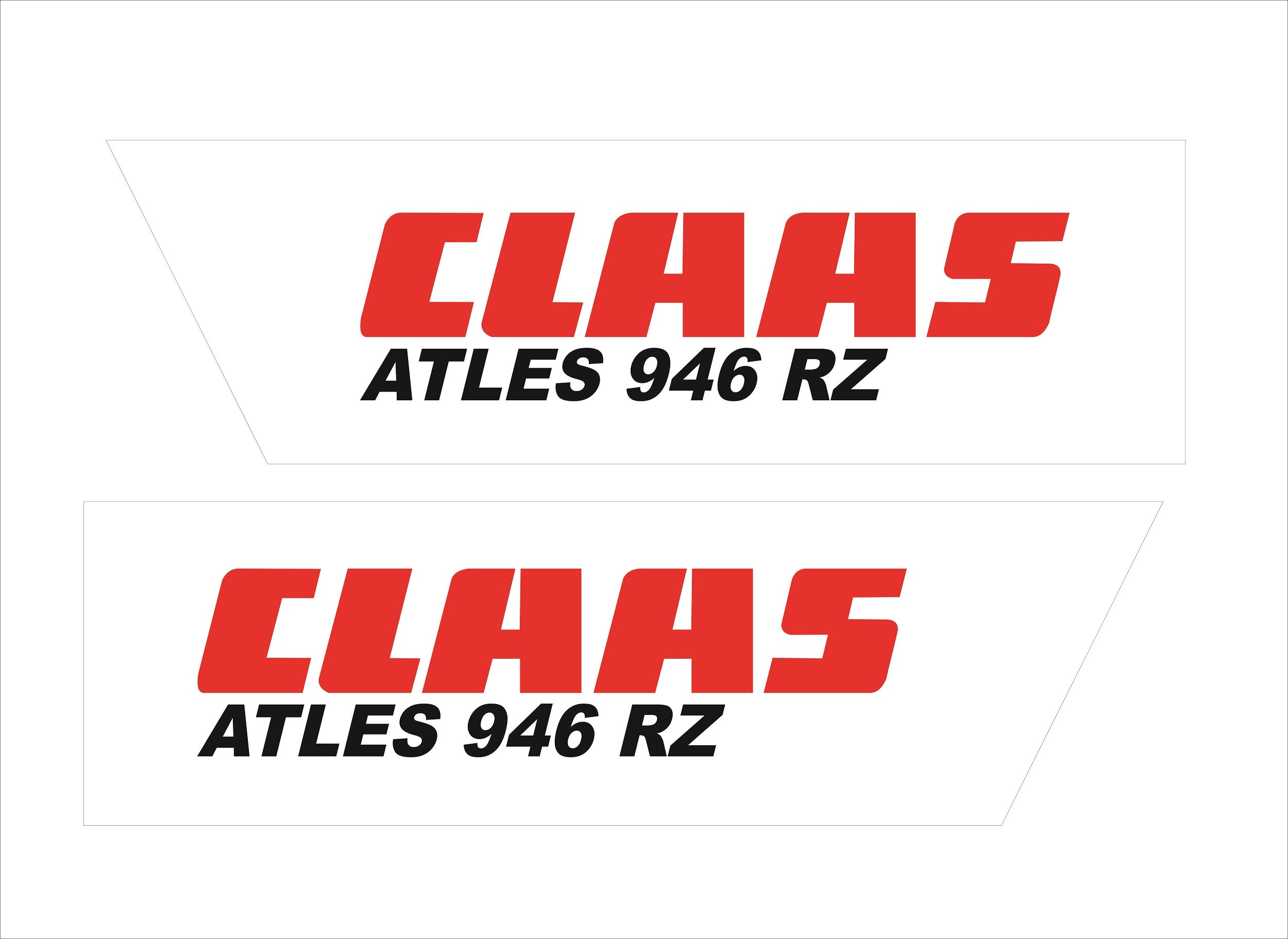 Applikation Traktor XL Claas Atles 936 Aufnäher 