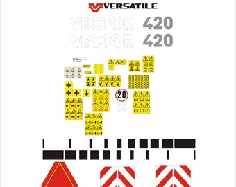 ROSTSELMASH VERSATILE - Combine harvester decal set, replica
