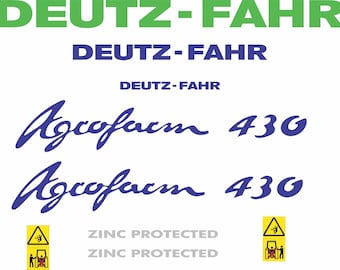 Zestaw naklejek na ciągnik DEUTZ-FAHR Agrofarm 430, replika