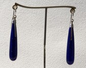 Lapis lazuli and white gold earrings