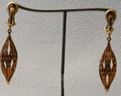 Earrings gold and diamonds