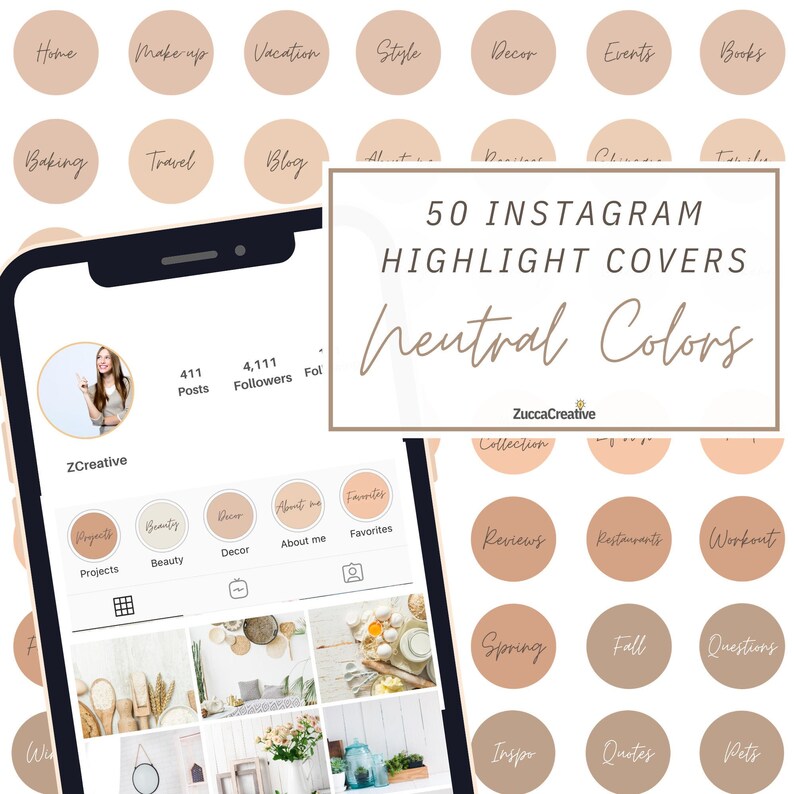 50 Instagram Story Highlight Covers Aesthetic Handwritten
