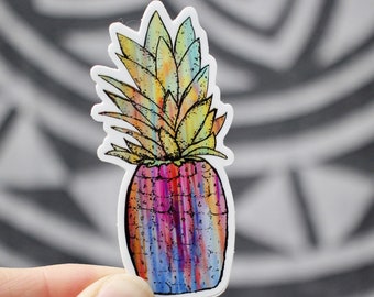 Tie Dye Pineapple Vinyl Sticker