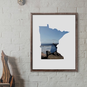 Minnesota Kunstdruck - MN Fotografie - Minnesota druckbare Kunst - Leuchtturm in Duluth - digitaler Download: JPG