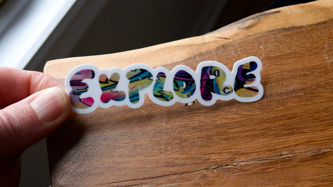 Explorative Sticker Explore Vinyl Sticker - Etsy