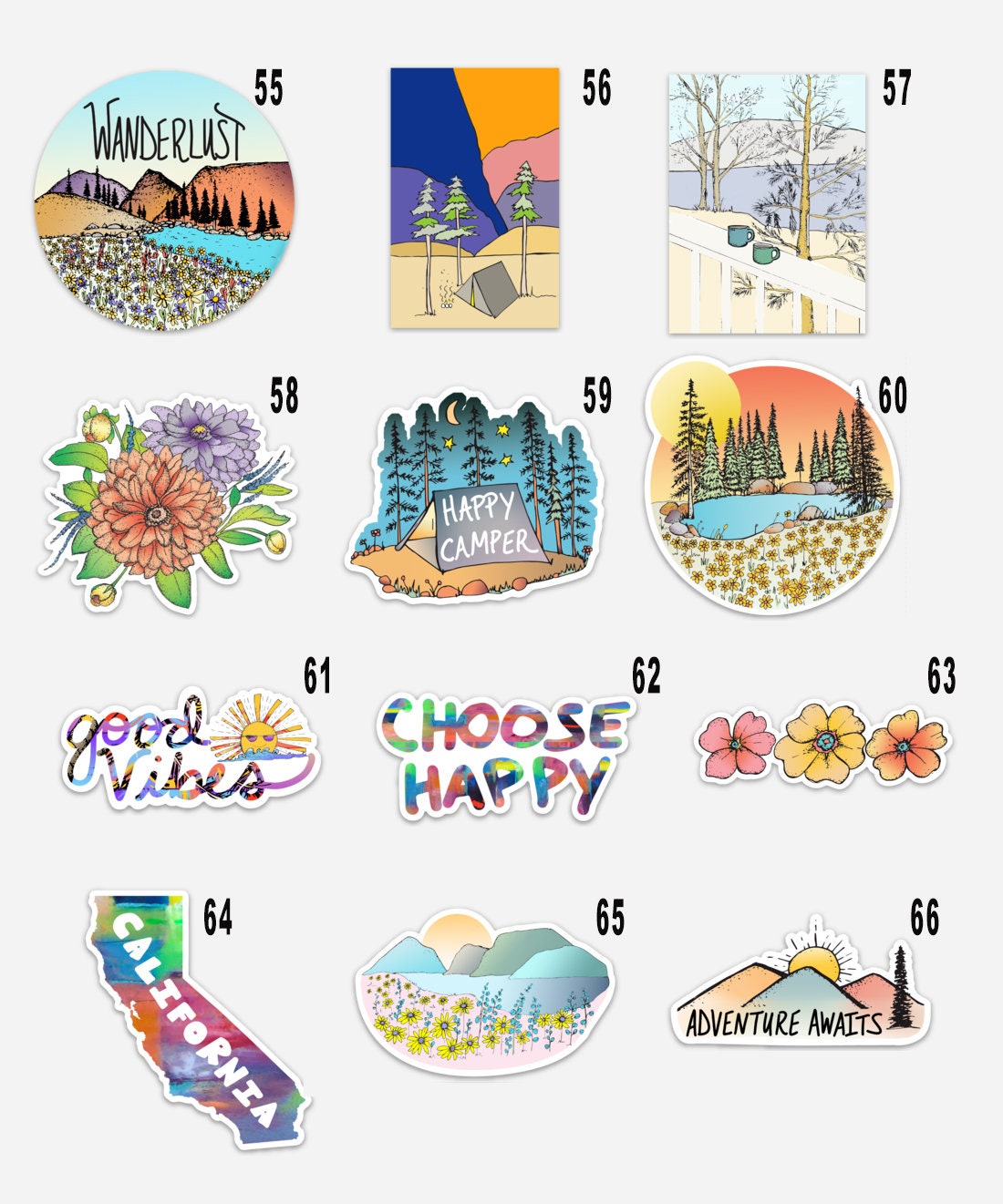 Build Your Own Vinyl Sticker 3 Pack Sticker Packs Etsy