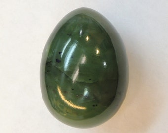 Egg Nephrite Jade, some shades of green