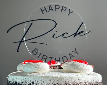 Custom birthday cake topper | laser cut