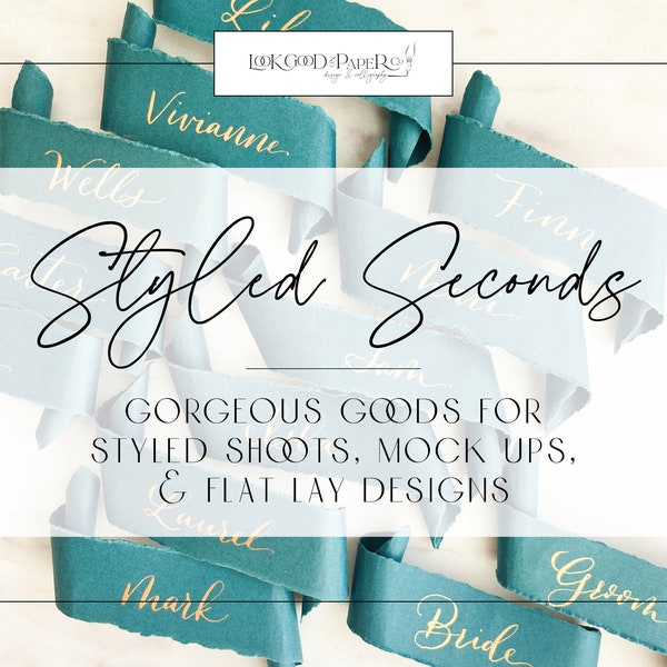 Styled Seconds |  Wedding Stationery, Menus, Place Cards for Styled Shoots, Photographers, and Wedding Planners
