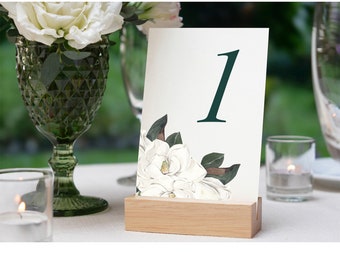 Charleston Wedding Table Number | Magnolia, Floral, Fine Art Wedding Table Number, Classic Garden Wedding